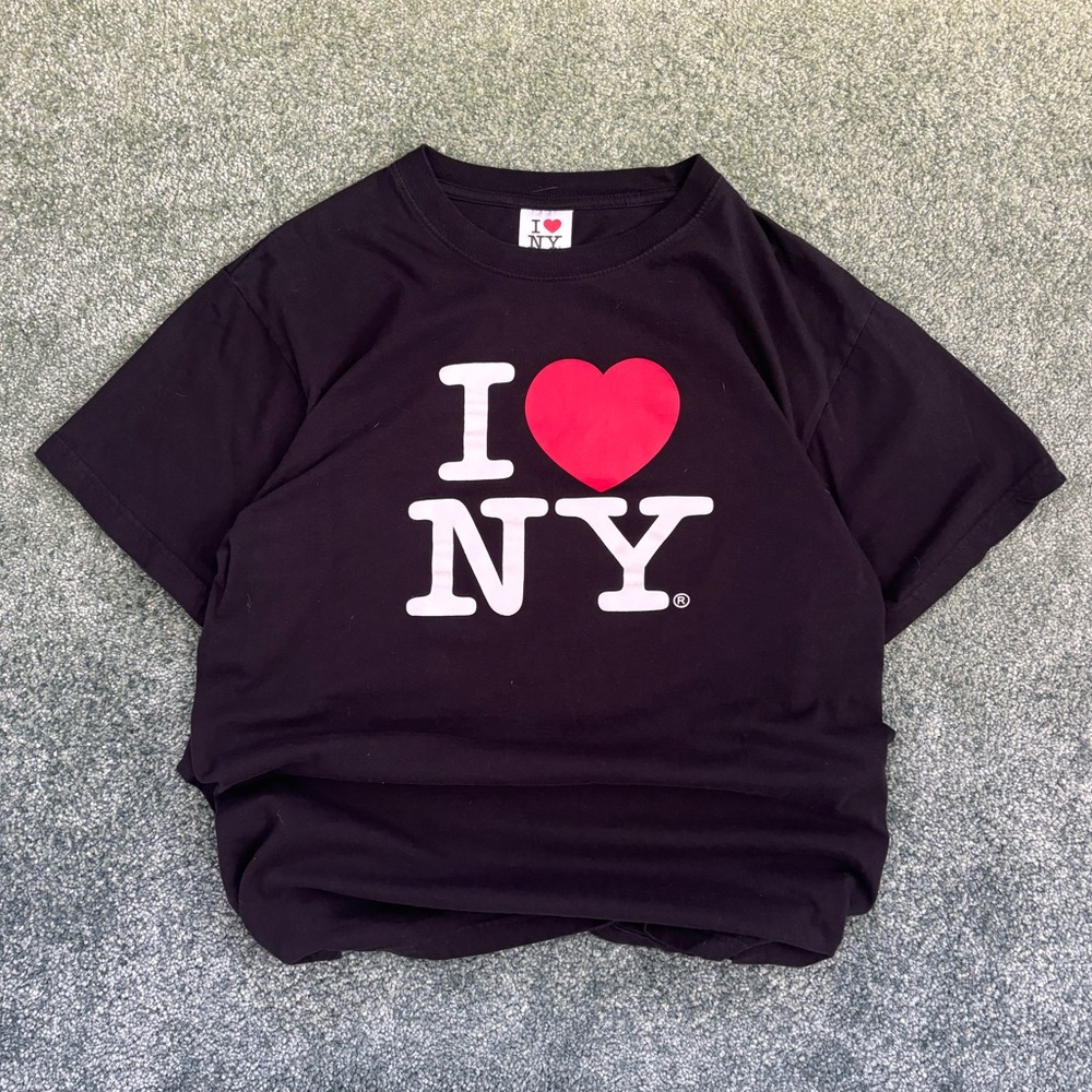 I Love New York Authentic Y2K Baggy Center Hit Graphic Tee